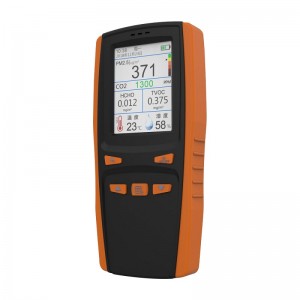 Тестер за качество на въздуха детектор на CO2 прах за частици прах за измерване на качеството на въздуха цифров въздушен анализатор PM2.5 PM1.0 TVOC